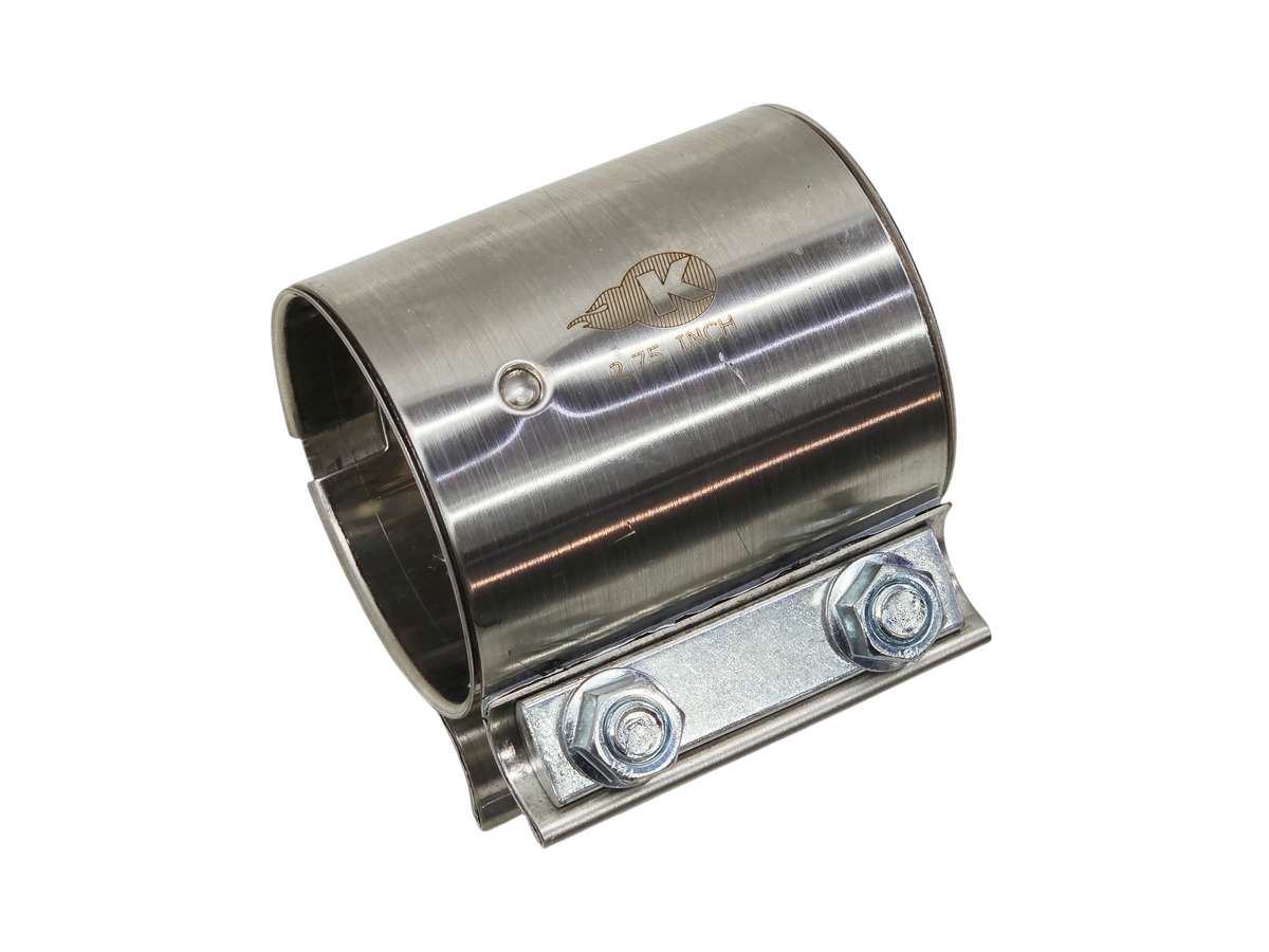 Send it Auto Parts 2.75 inch Kooks stainless steel exhaust sleeve coupler band clamp with pre-assembled hardware