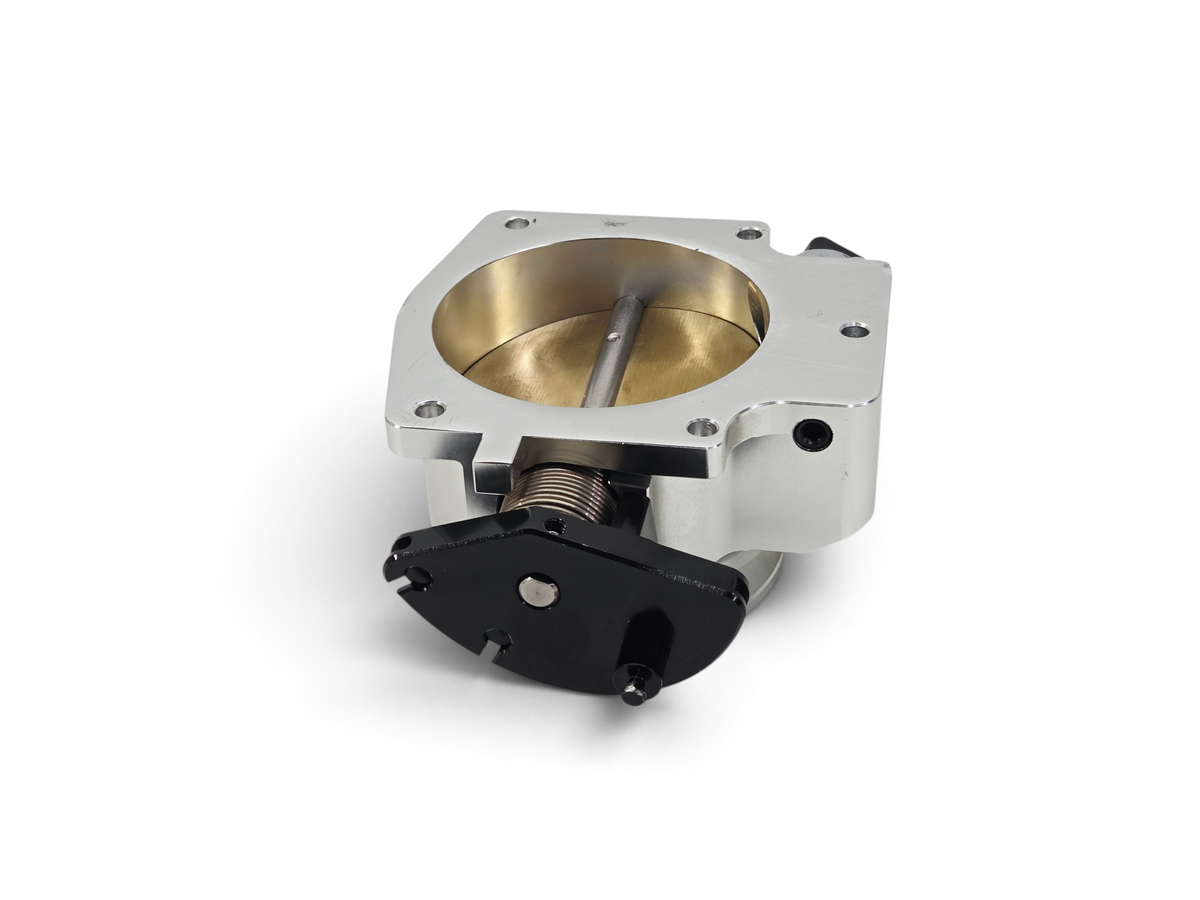 Send it Auto Parts 92mm 4-bolt aluminum throttle body for GM LS engines with black linkage and plugged top port