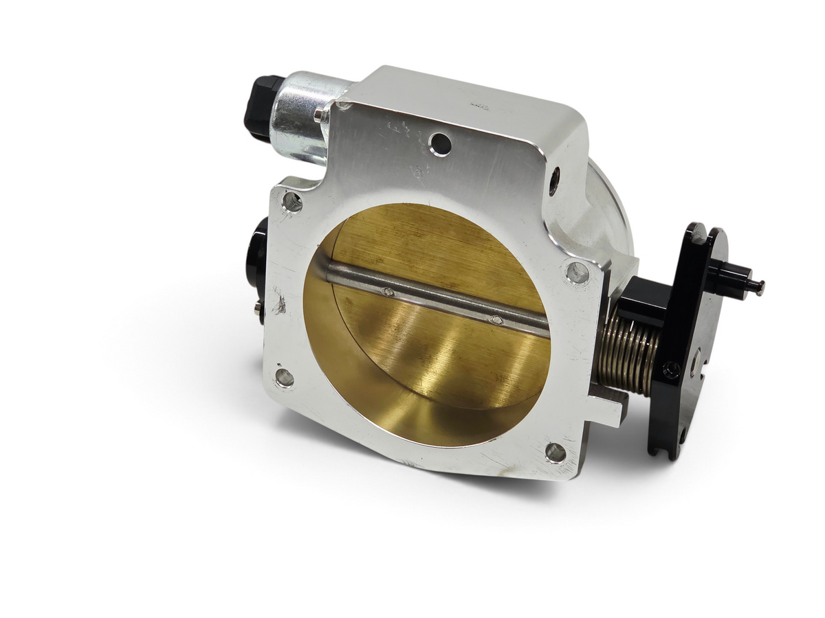 Send it Auto Parts 92mm 4-bolt aluminum throttle body for GM LS engines with brass butterfly valve and sensors