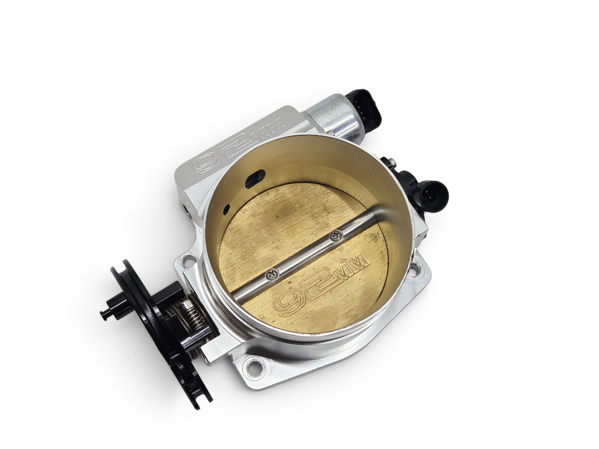 Send it Auto Parts 92mm aluminum 4-bolt throttle body for GM LS engines with brass butterfly valve