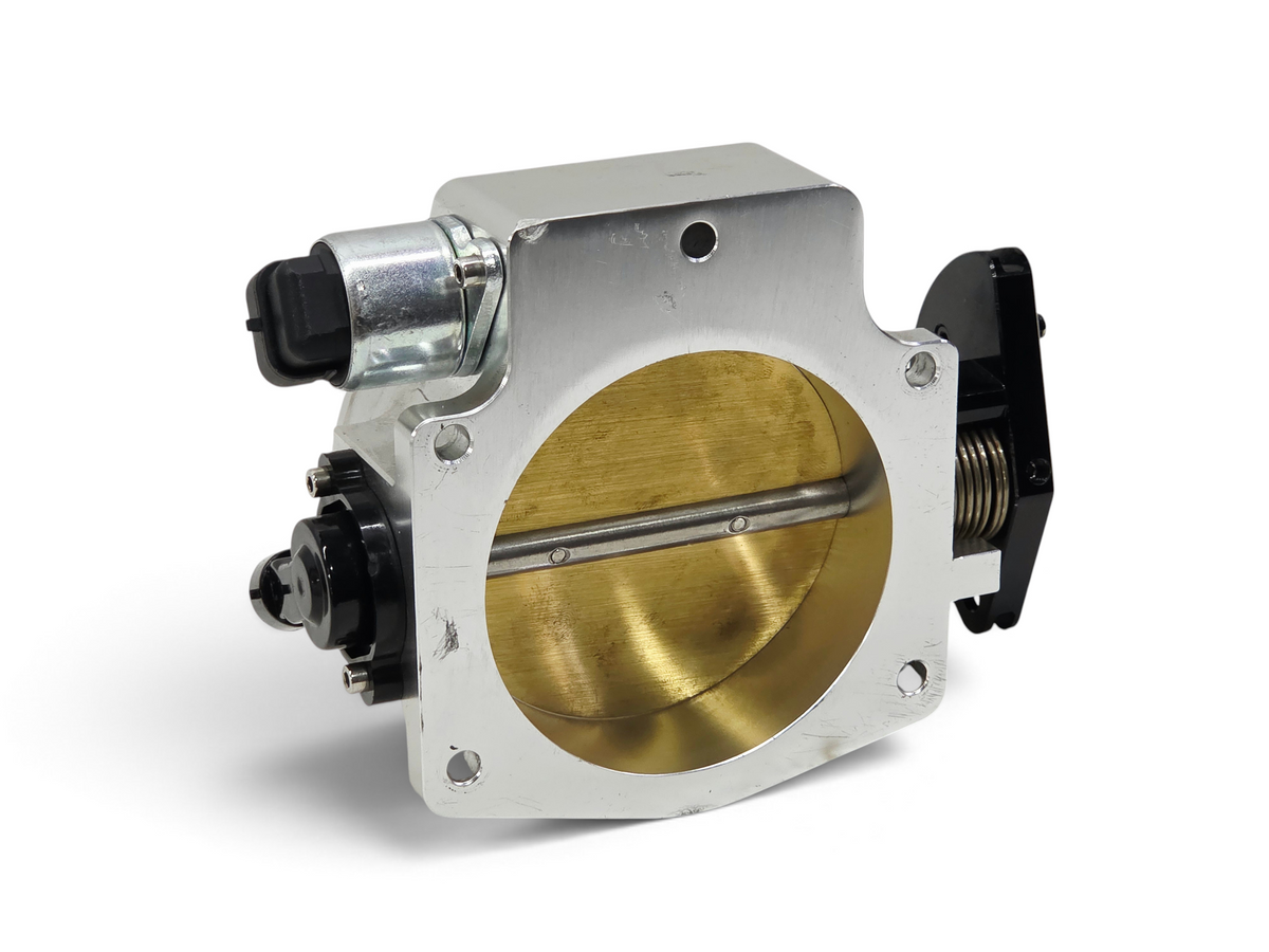 Send it Auto Parts 92mm 4-bolt aluminum throttle body for GM LS engines with brass butterfly valve and sensors