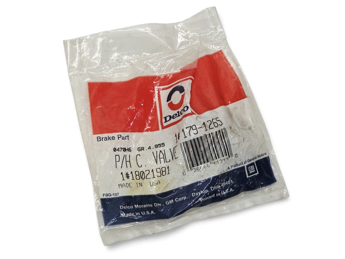 Send it Auto Parts OEM ACDelco brake booster check valve in original packaging for vintage GM vehicles