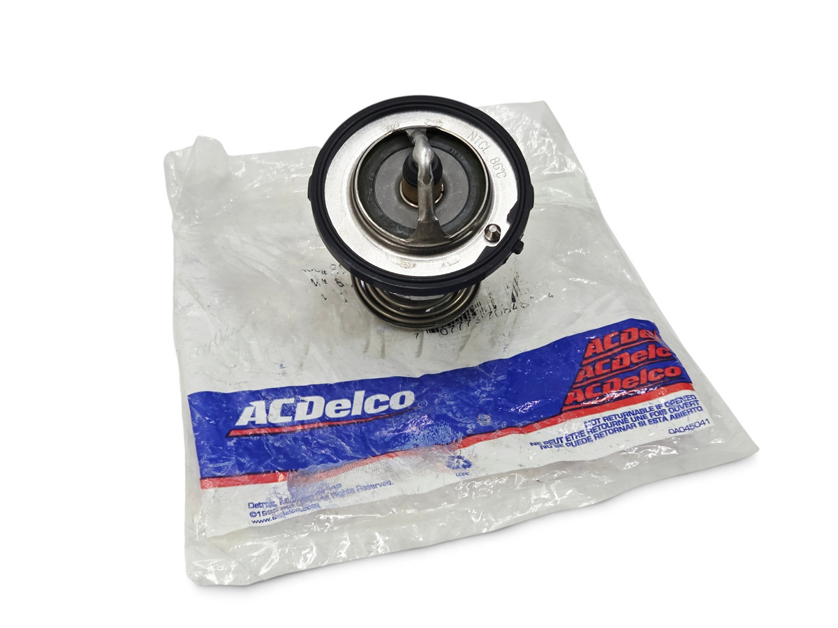 Send it Auto Parts ACDelco GM engine coolant thermostat kit in original plastic packaging