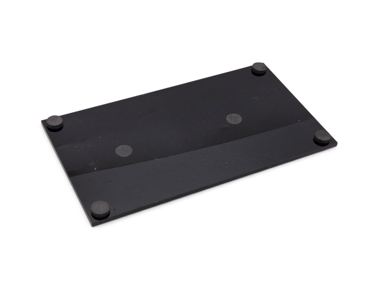 Send it Auto Parts black acrylic display base for 1:18 scale Corvette C8 speedshape model with rubber feet
