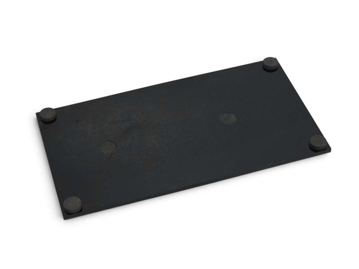 Send it Auto Parts black rectangular mounting base for 1:18 scale Corvette C8 speedshape model display