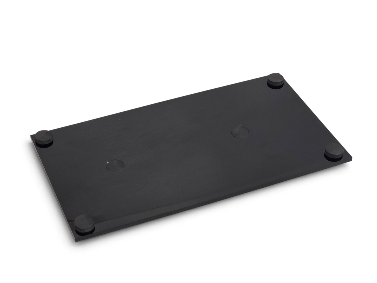 Send it Auto Parts black rectangular display base for 1:18 scale Corvette C8 speedshape model with rubber feet
