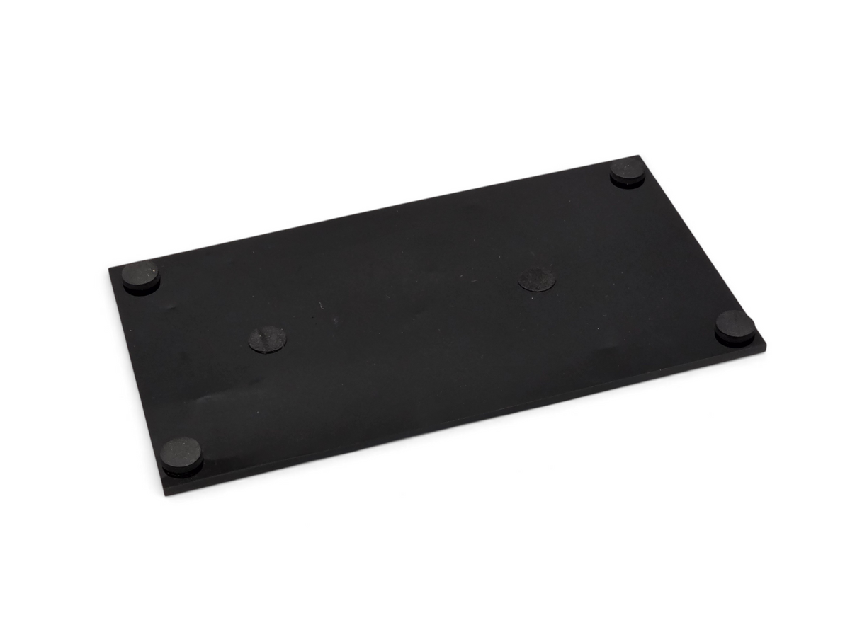Send it Auto Parts black rectangular mounting base for 2022 Corvette C8 speedshape model with rubber feet