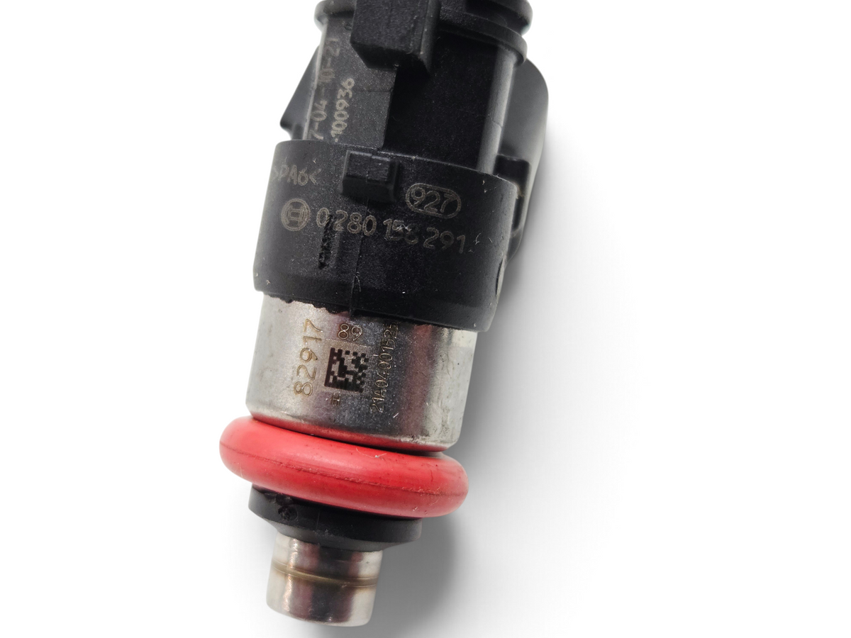 Send it Auto Parts genuine Bosch 0280158291 short fuel injector with red O-ring and EV6 plug for GM LS3 LSA engines