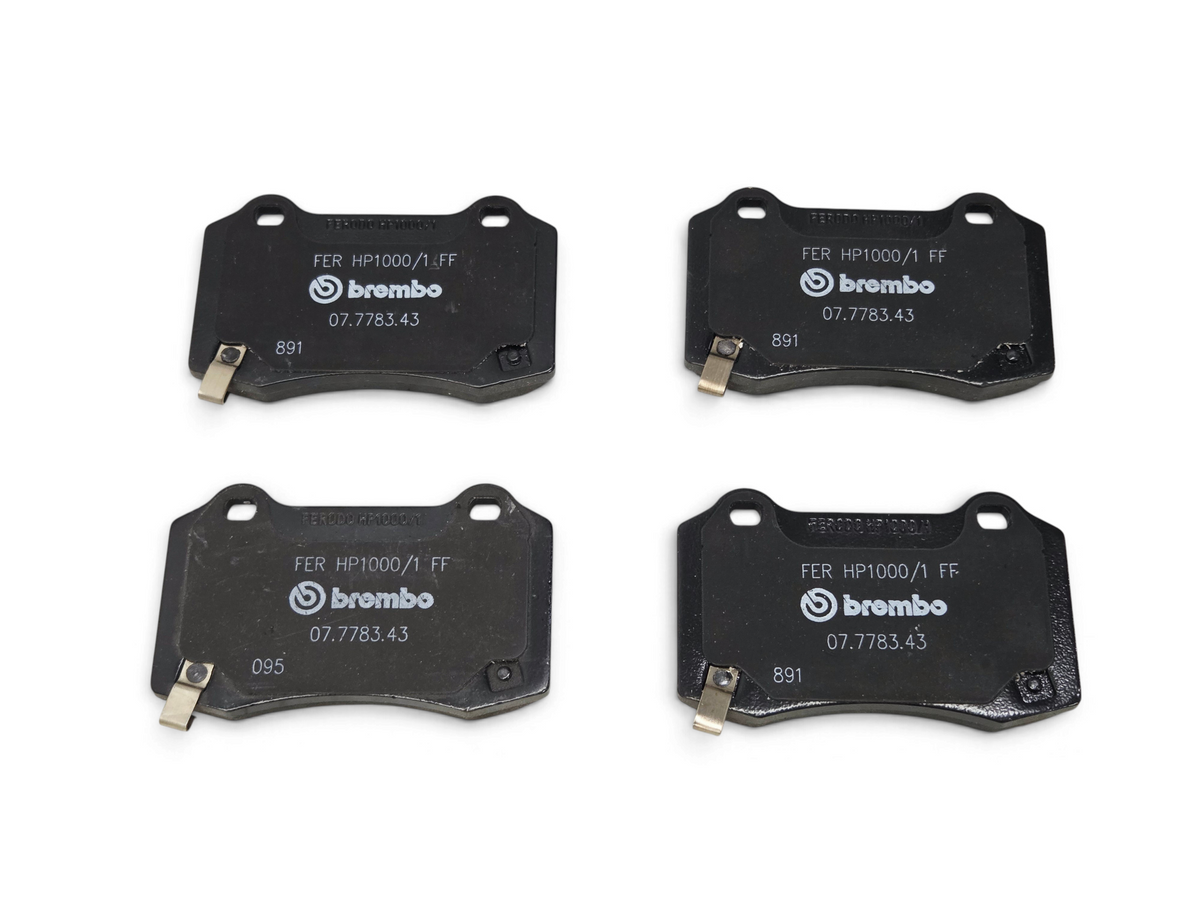 Send it Auto Parts Brembo rear disc brake pads for Chevrolet Camaro ZL1 and Cadillac CTS-V, set of four.