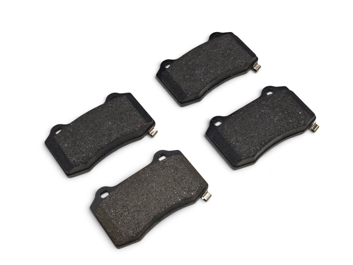 Send it Auto Parts Brembo rear disc brake pads for Chevrolet Camaro ZL1 and Cadillac CTS-V, set of four.