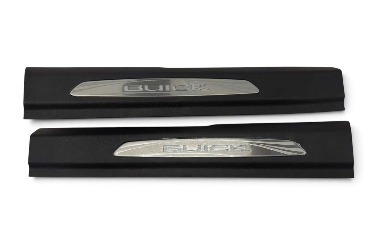 Send it Auto Parts stainless steel illuminated front door sill plates with Buick logo for 2016-2018 Buick Envision