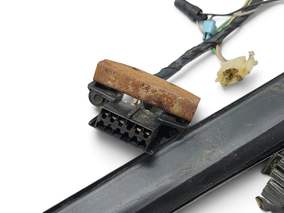 Send it Auto Parts OEM 1987 Buick Grand National Turbo-T dash harness with black plastic connector and rusted bracket