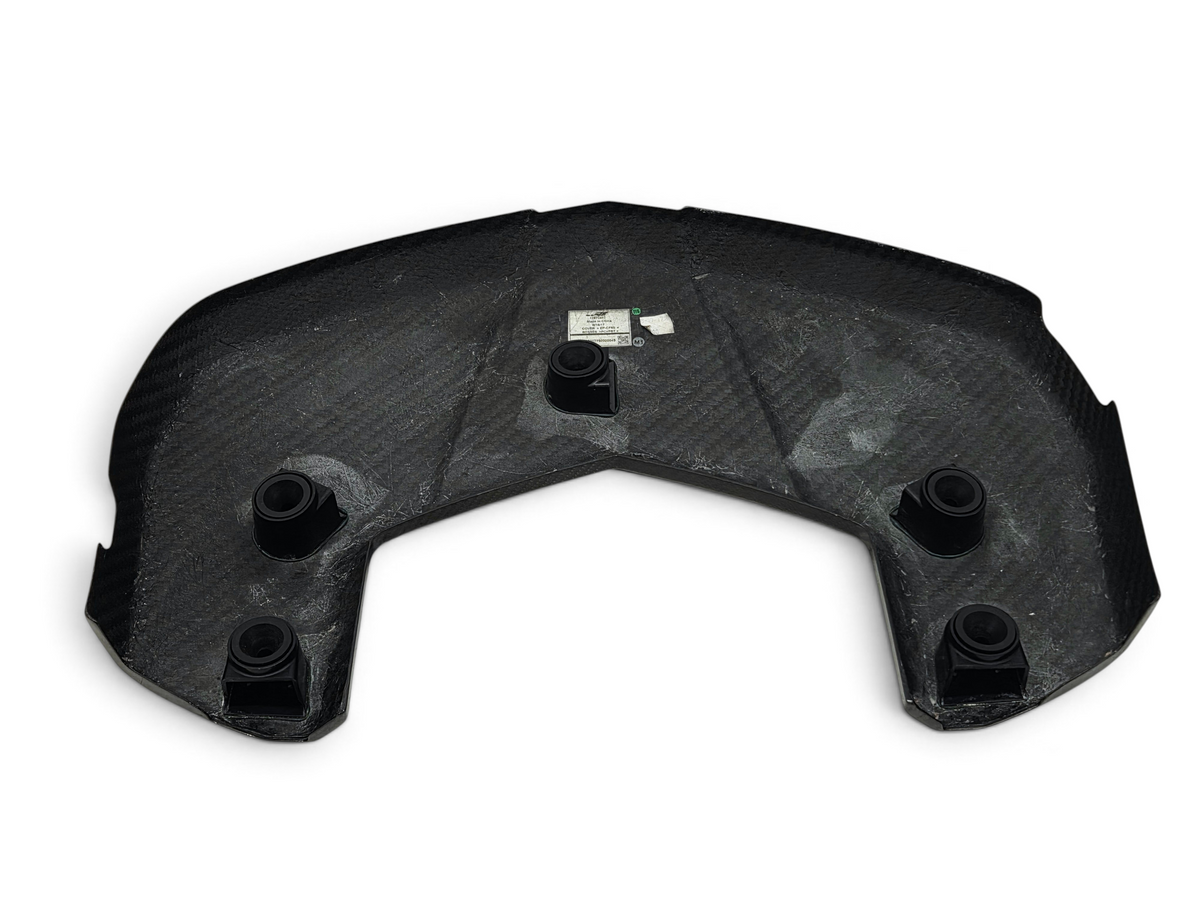 Send it Auto Parts carbon fiber engine cover for 2016-2019 Cadillac CTS-V LT4, showing underside with mounts.
