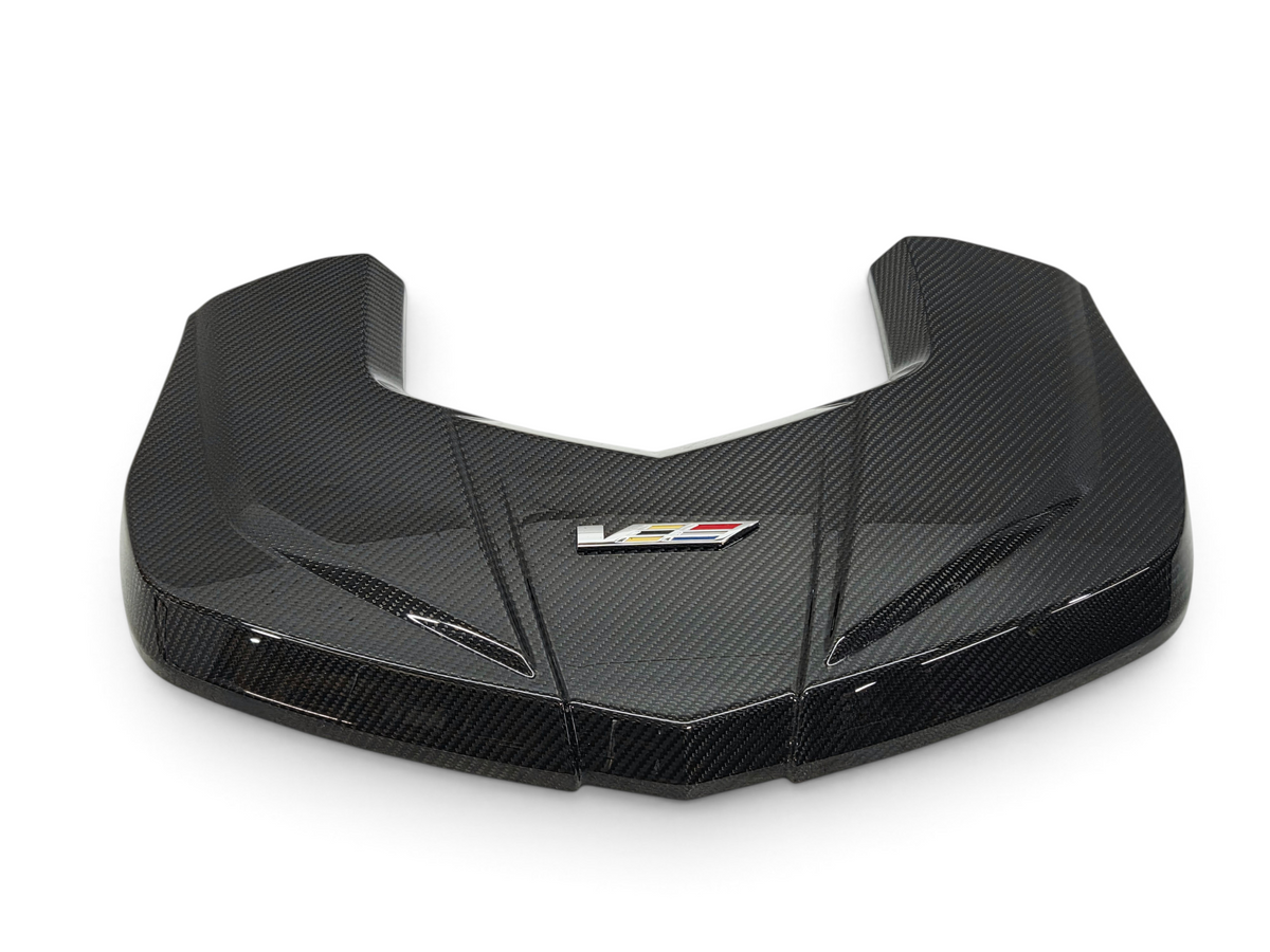 Send it Auto Parts carbon fiber engine cover for 2016-2019 Cadillac CTS-V with V-Series emblem