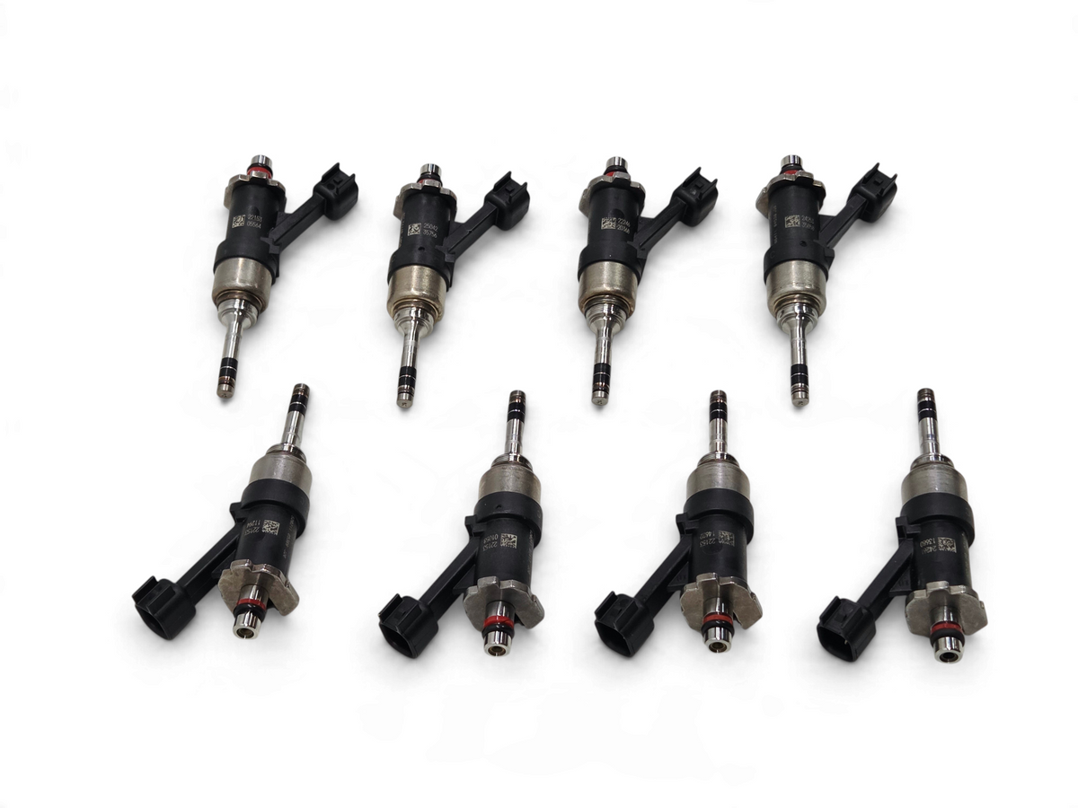 Set of 8 OEM GM fuel injectors for Cadillac Escalade V 6.2L supercharged engine from Send it Auto Parts
