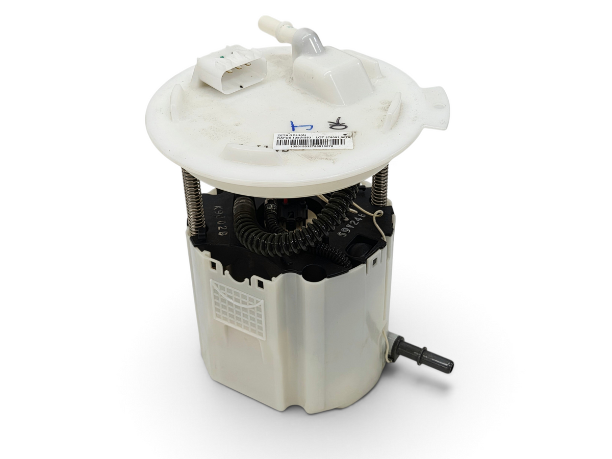 Send it Auto Parts OEM GM fuel pump sending unit for 2010-2015 Chevrolet Camaro SS 6.2L V8, white plastic assembly.