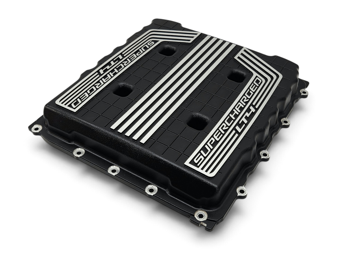 Send it Auto Parts OEM Chevy Camaro ZL1 LT4 6.2L supercharger cover lid in black with silver lettering