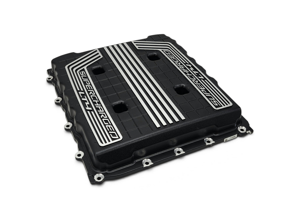 Send it Auto Parts OEM black and silver supercharger cover lid for 2017-2024 Chevy Camaro ZL1 6.2L LT4 engine