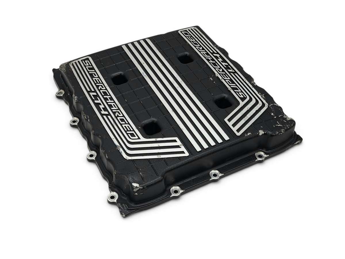 Send it Auto Parts damaged OEM Chevy Camaro ZL1 LT4 6.2L supercharger cover lid with visible structural cracks