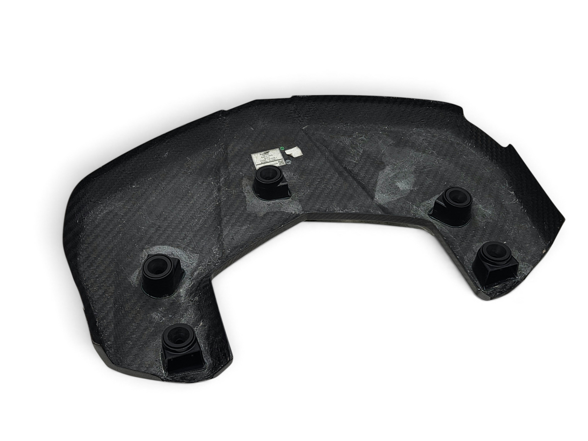 Send it Auto Parts carbon fiber engine cover for 2016-2019 Cadillac CTS-V LT4, featuring black mounts.