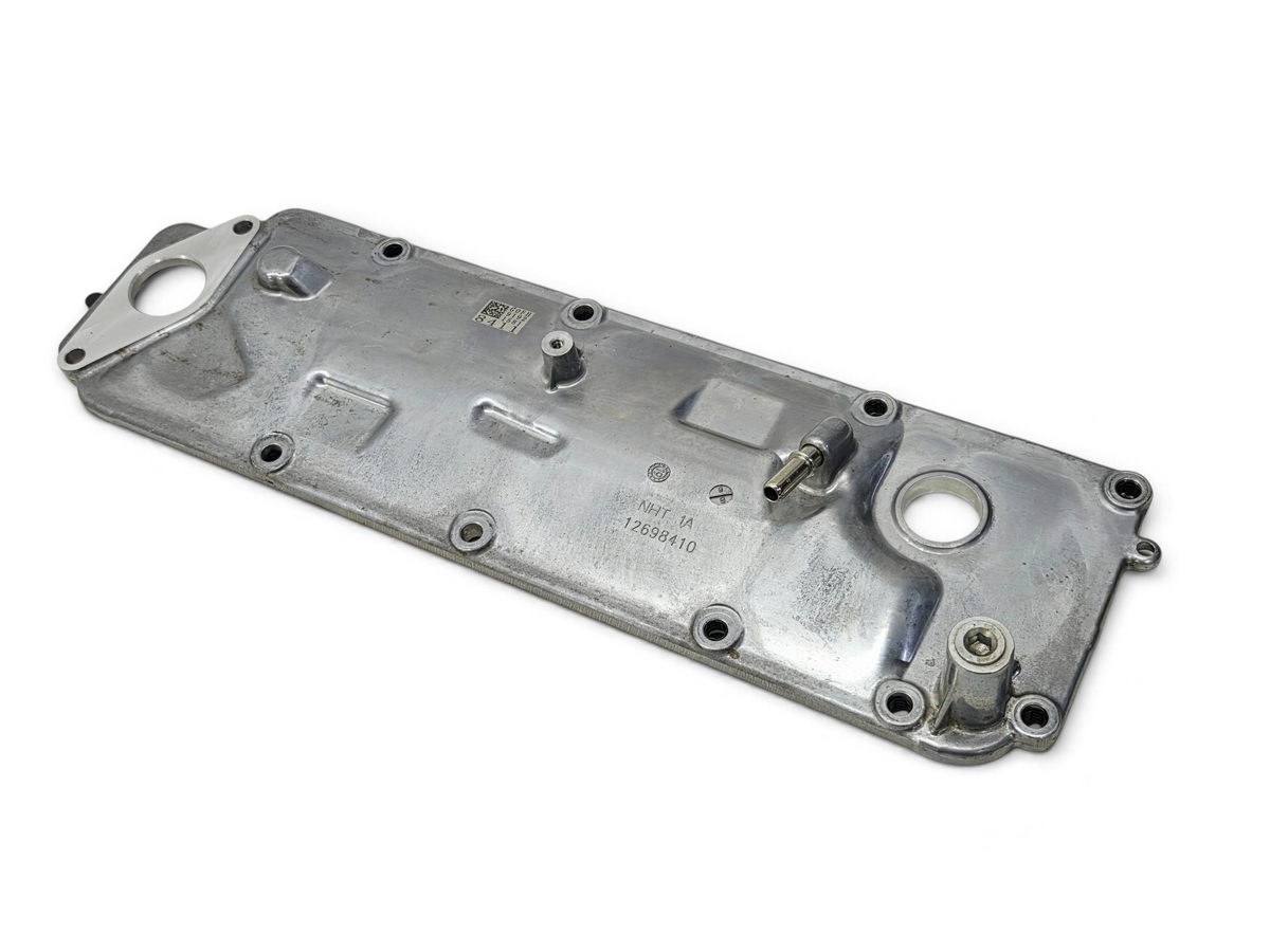 Send it Auto Parts OEM GM Chevy Corvette C8 LT2 6.2L engine valley cover plate in silver metal