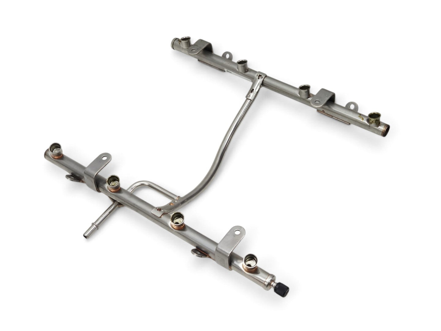 Send it Auto Parts OEM GM fuel rail for 2006-2013 Chevy Corvette C6 LS3 6.2L engine in metallic silver finish