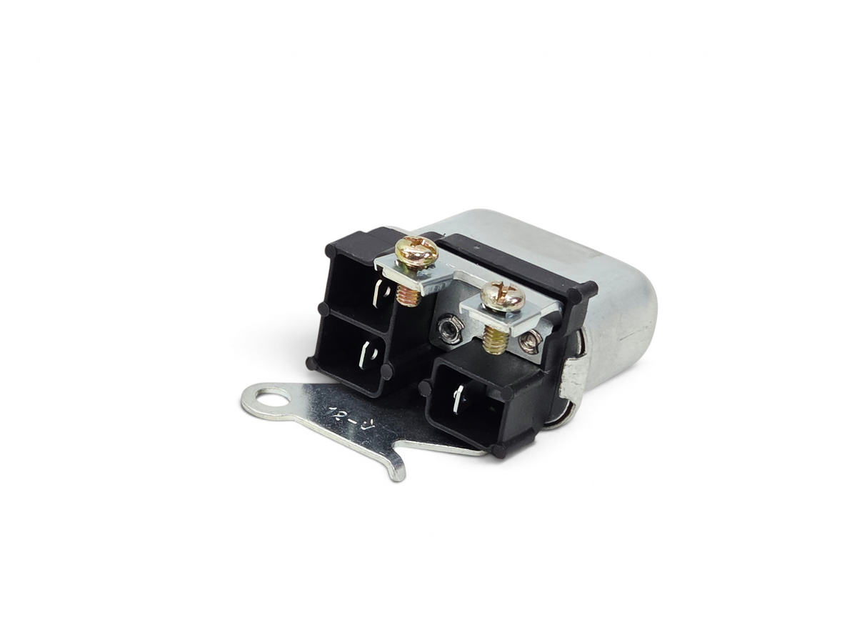 Send it Auto Parts 1969-1971 Chevy Corvette C3 horn relay reproduction with metal housing and black plastic base