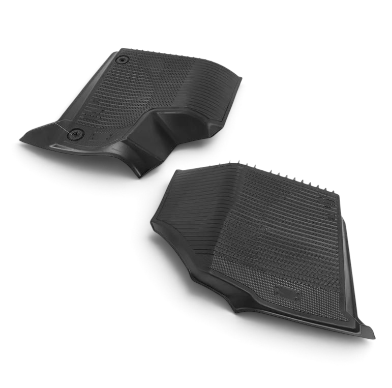 Send it Auto Parts jet black all-weather front floor liners for 2024-2027 Chevy Traverse with anchoring system