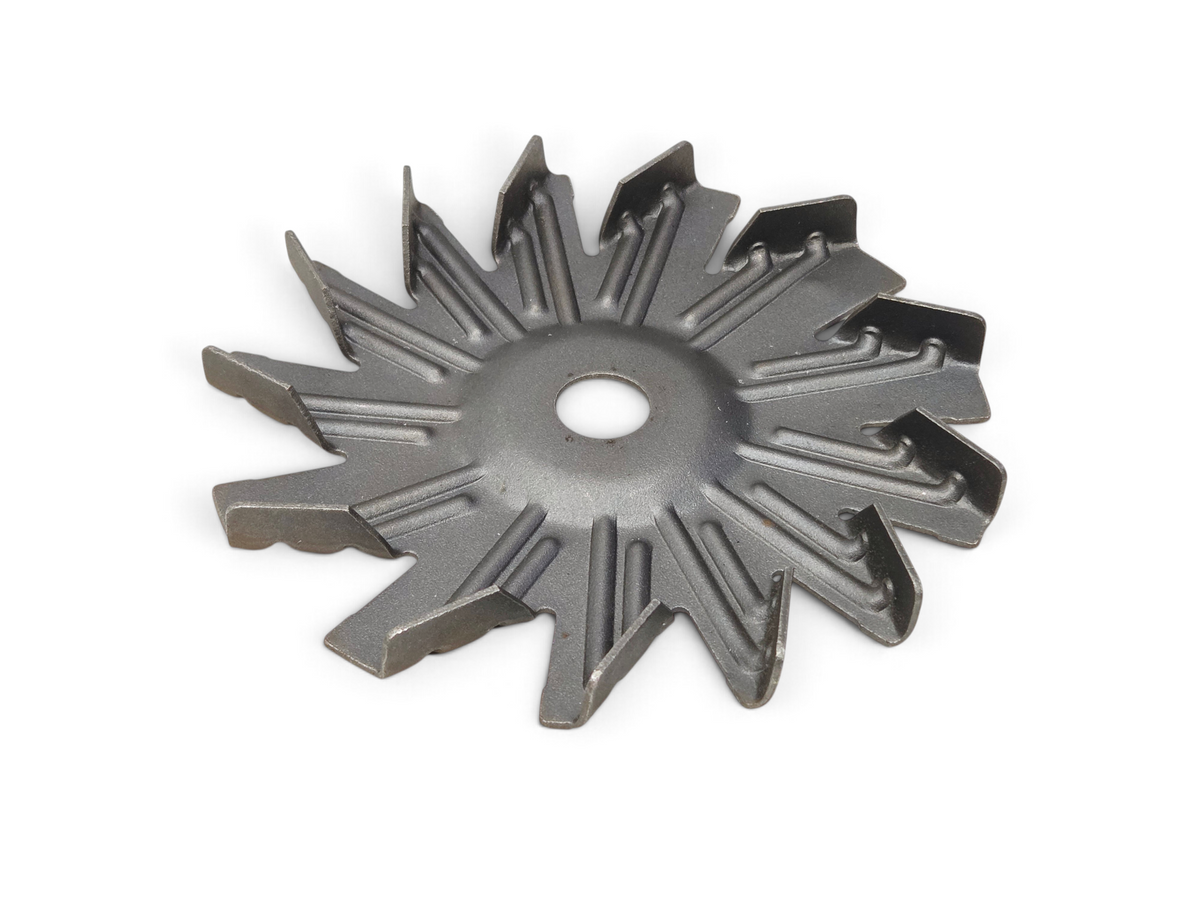 Send it Auto Parts OEM GM alternator fan for 1991-1995 Corvette C4 ZR-1 LT5 in dark grey metal finish