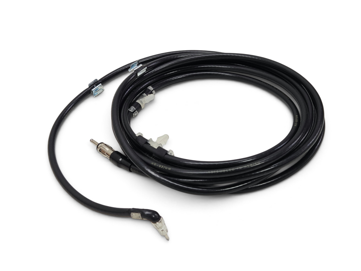 Send it Auto Parts OEM GM radio antenna cable extension for 1990-1992 Corvette C4 with black wiring and connectors