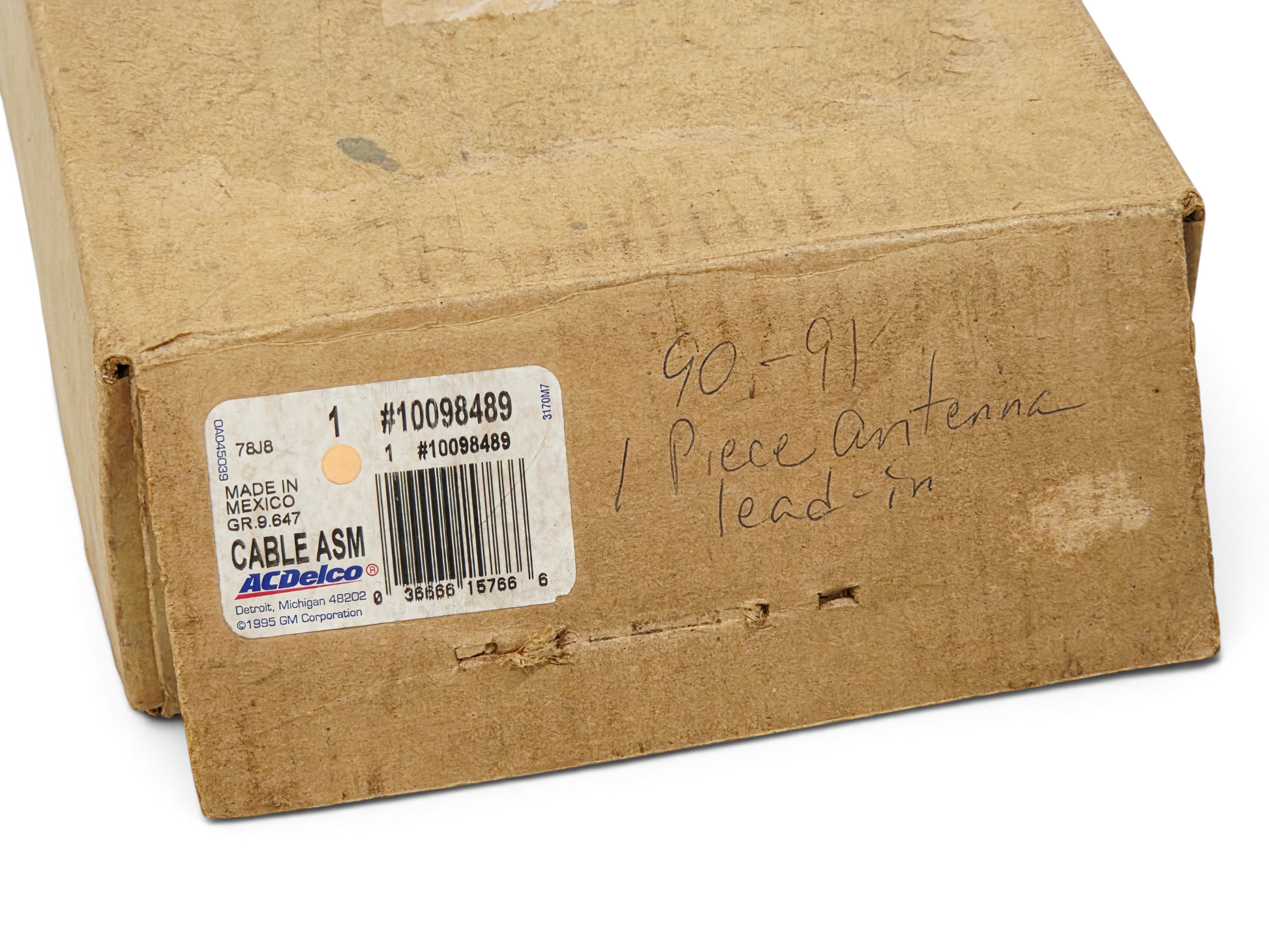 Send it Auto Parts OEM GM 10098489 radio antenna cable extension in original box for 1990-1992 Corvette C4