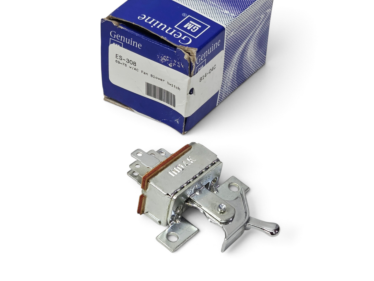 Send it Auto Parts OEM GM 1969-1976 Corvette C3 A/C heater blower switch with original blue and white box