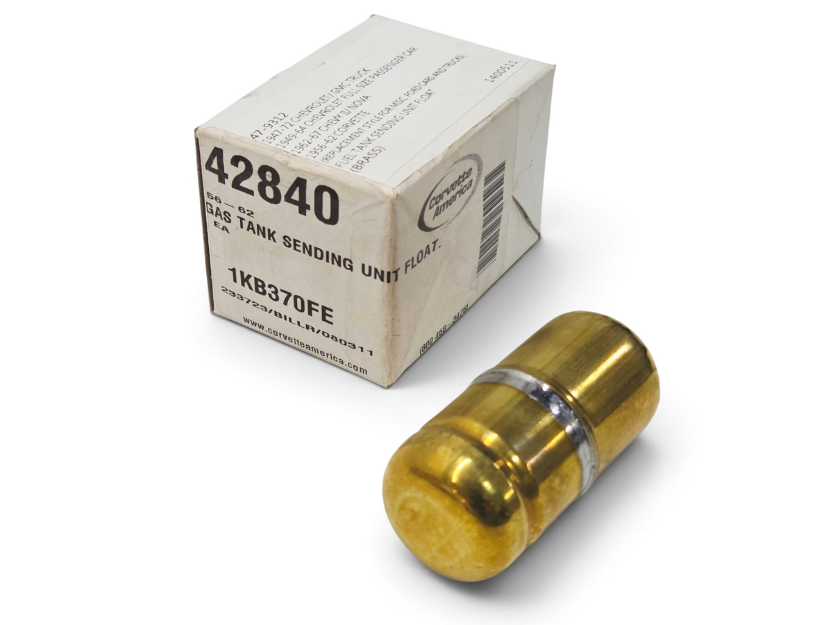 Send it Auto Parts brass gas tank sending unit float for 1956-1962 Corvette C1 in original Corvette America box