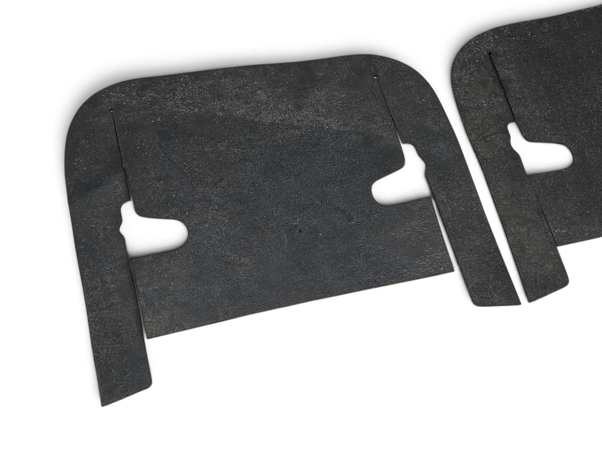 Send it Auto Parts black rubber A-frame arm dust seals for 1963-1966 Corvette C2, set of two.
