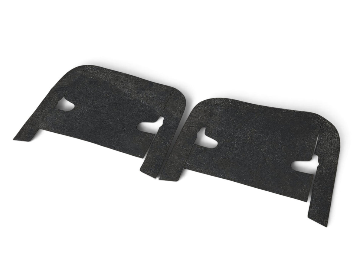 Send it Auto Parts black rubber A-frame arm dust seals for 1963-1966 Corvette C2, pair of replacement covers