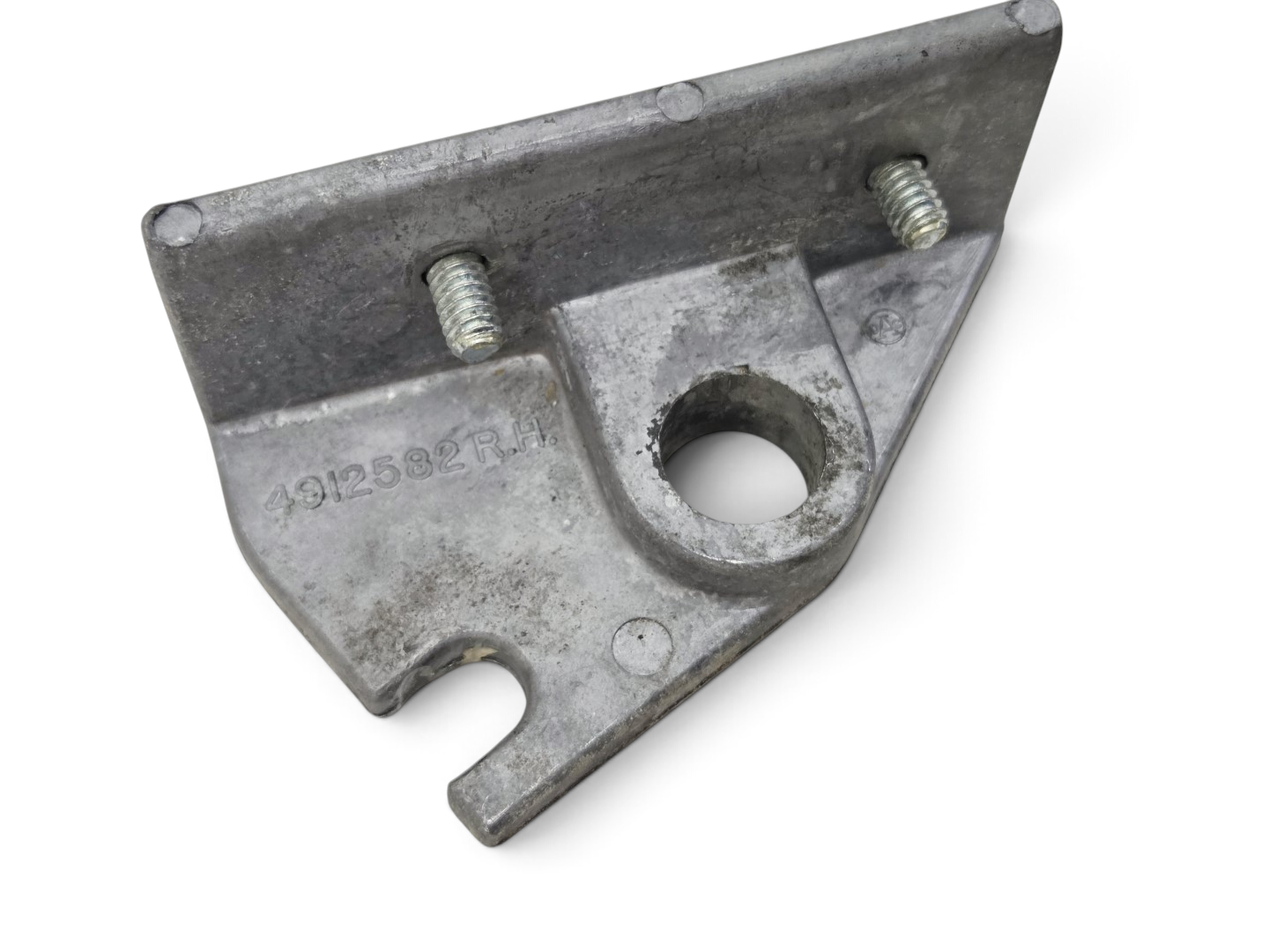 Send it Auto Parts OEM GM 1963-1967 Corvette C2 headlight motor bracket with part number 4912582 stamped on metal