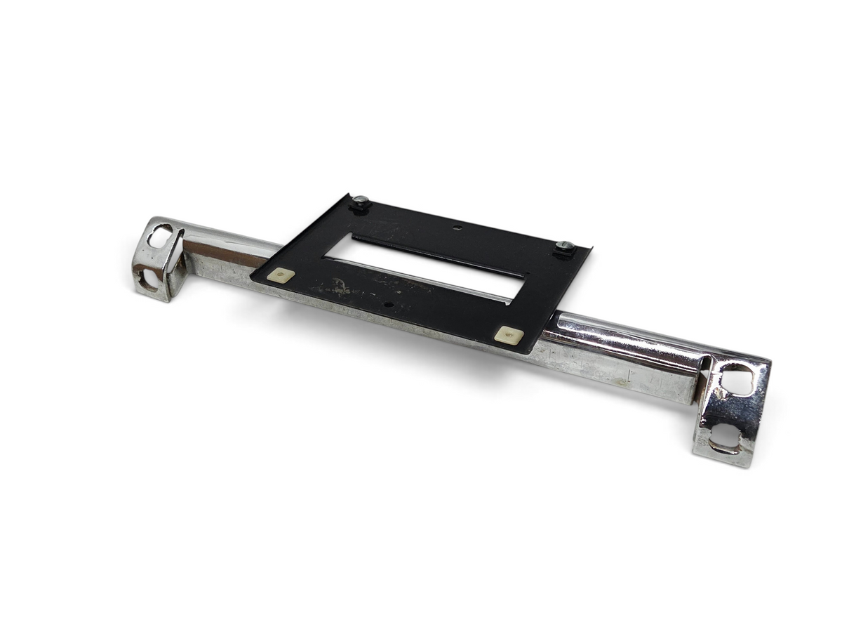Send it Auto Parts OEM GM front license plate mounting bar and bracket for 1963-1967 Corvette C2 in chrome and black