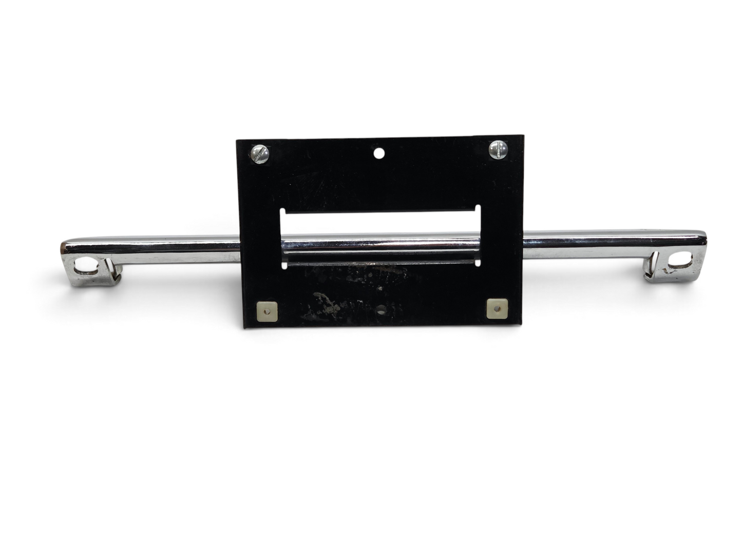 Send it Auto Parts OEM GM front license plate mounting bar and bracket for 1963-1967 Corvette C2 in chrome and black