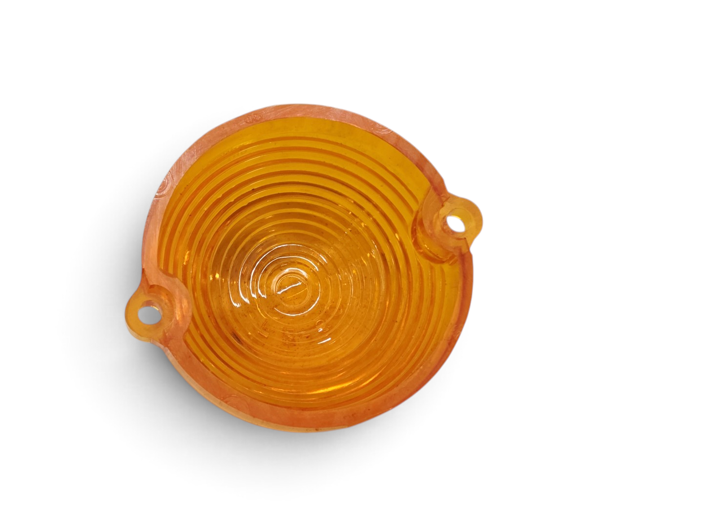 Send it Auto Parts amber plastic turn signal parking light lens for 1963-1967 Corvette C2 with ribbed design