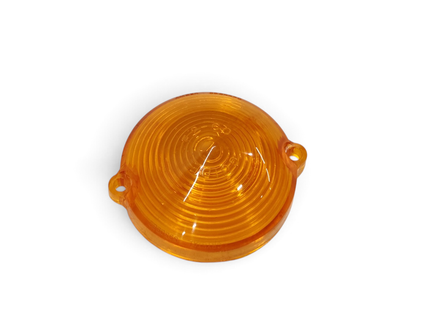 Send it Auto Parts amber plastic turn signal parking light lens for 1963-1967 Corvette C2 with molded markings