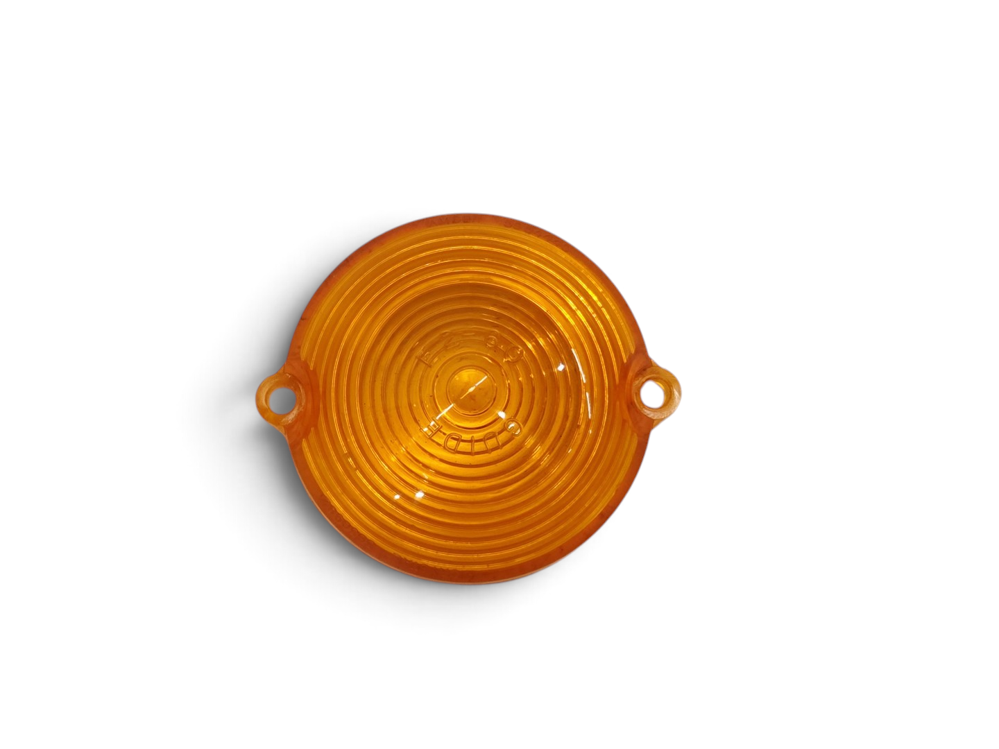 Send it Auto Parts amber plastic turn signal parking light lens for 1963-1967 Corvette C2 with Guide markings