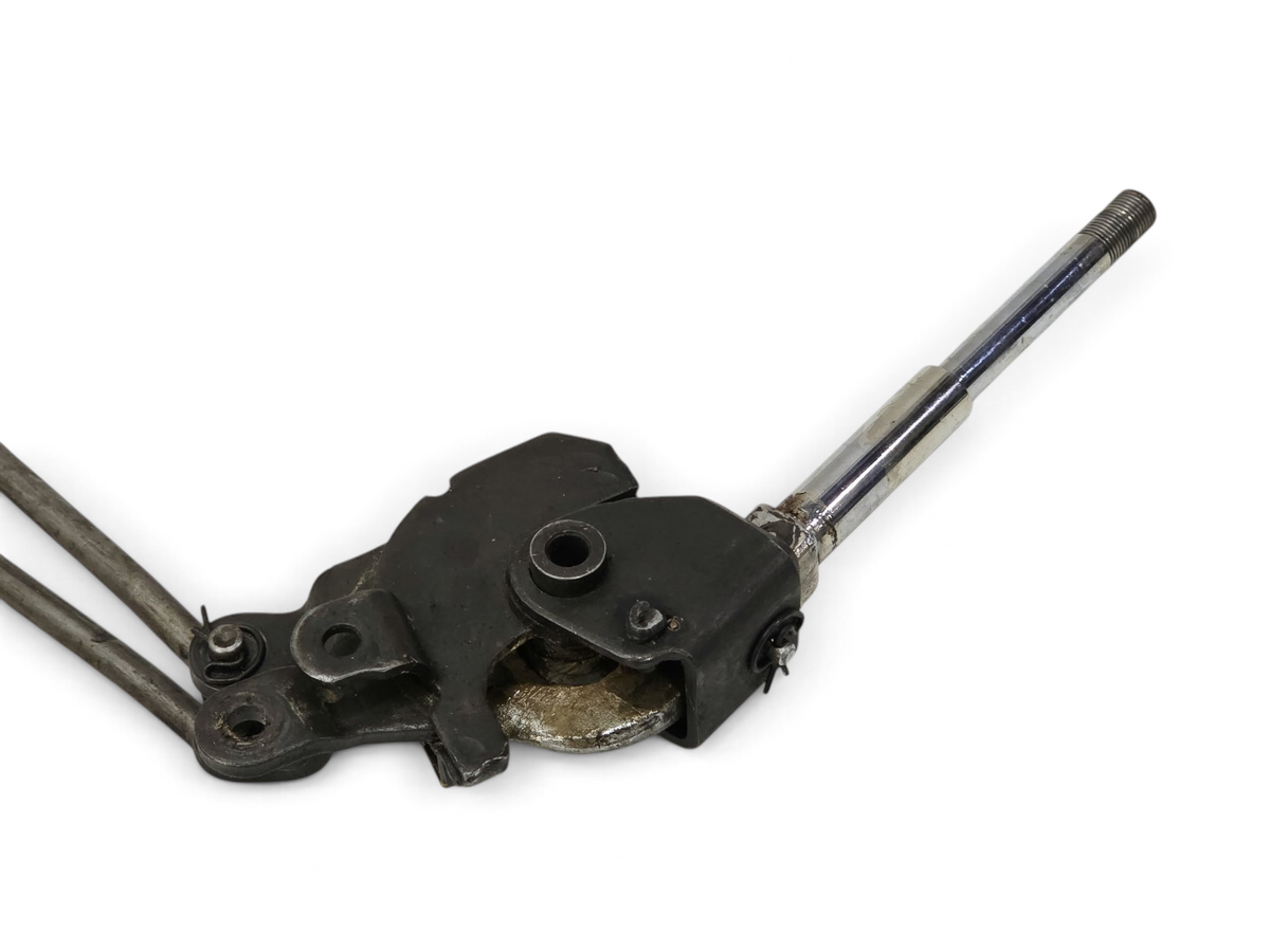 Send it Auto Parts 1964-1967 Corvette C2 4-speed transmission shifter and linkage assembly with chrome flaking