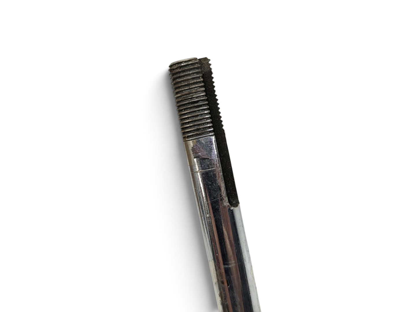 Send it Auto Parts 1964-1967 Corvette C2 4-speed shifter linkage rod with chrome finish and signs of wear