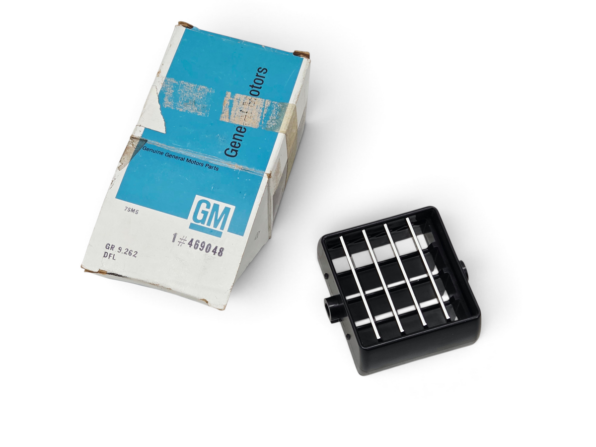 Send it Auto Parts OEM GM Corvette C3 side air vent with chrome edge outlet deflector and original packaging