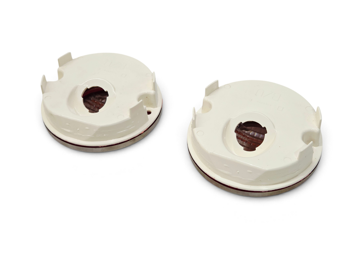 Send it Auto Parts OEM GM 1975-1979 Corvette C3 tail light backup reverse lamp lenses with white plastic housings