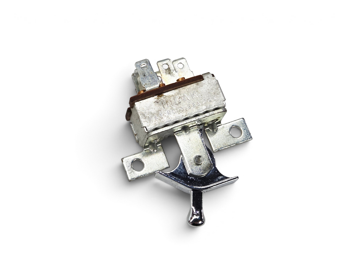 Send it Auto Parts OEM GM 1969-1976 Corvette C3 A/C heater blower switch with chrome lever and metal housing