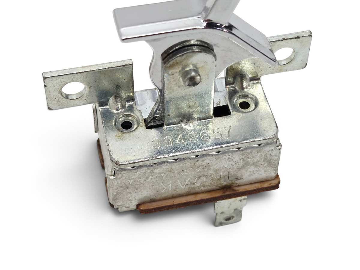 Send it Auto Parts OEM GM 1969-1976 Corvette C3 A/C heater blower switch with chrome lever and part number 3942657