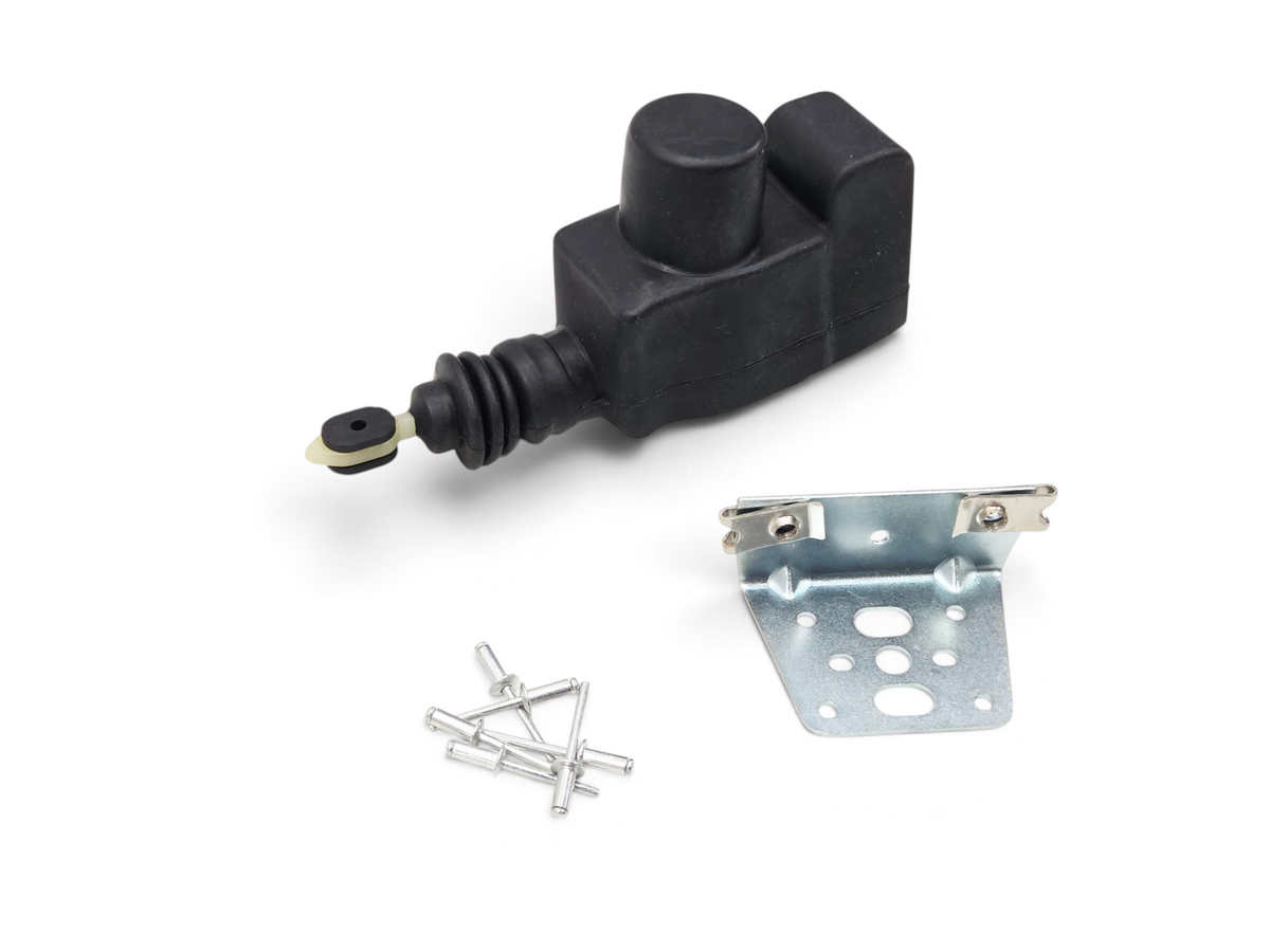 Send it Auto Parts 1978-1984 Corvette C3 door lock actuator kit with mounting bracket and rivets