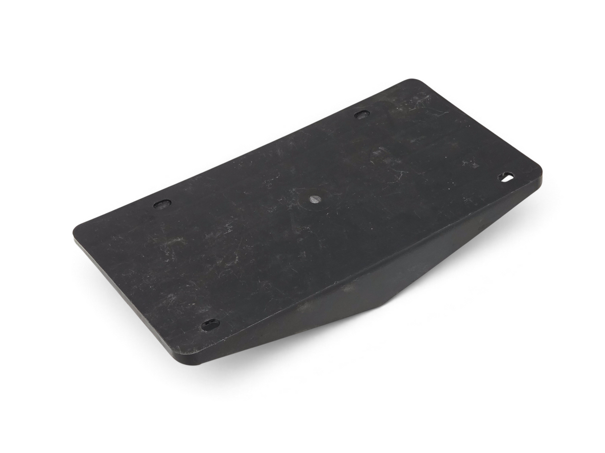 Send it Auto Parts black front license plate filler for 1975-1979 Corvette C3, designed to match side grille styling.