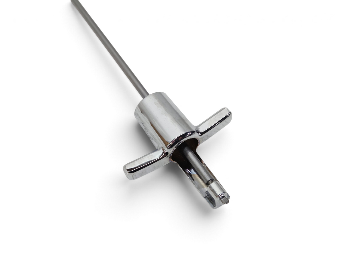 Send it Auto Parts 1968-1976 Corvette C3 4-speed chrome T-handle shifter with 8.5-inch reverse lock-out rod